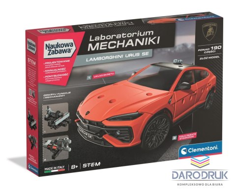 Clementoni Klocki konstrukcyjne Laboratorium Mechaniki Lamborgini Urus Clementoni (50246)