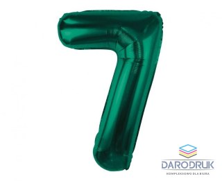 Godan Balon foliowy cyfra 7, zieleń butelkowa, 85 cm Godan (CH-B8B7)