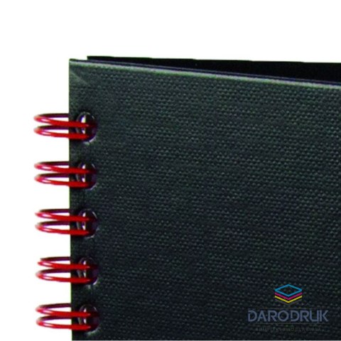 Oxford Kołozeszyt (kołonotatnik) A5 Black N' Red 70k. 90g krata Oxford (400047652)