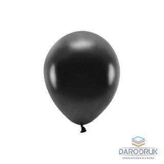 Partydeco Balon gumowy Metalizowane Eco Balloons czarny 260mm Partydeco (ECO26M-010)