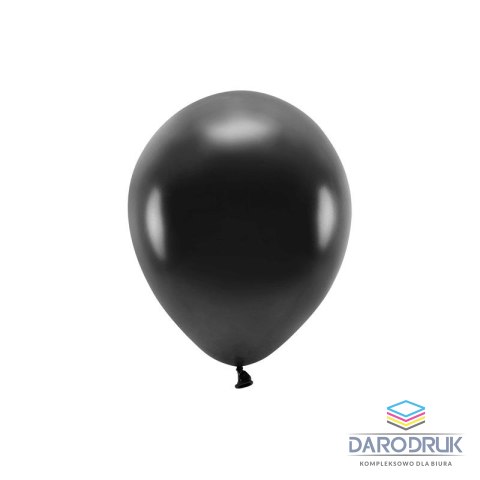 Partydeco Balon gumowy Metalizowane Eco Balloons czarny 260mm Partydeco (ECO26M-010)