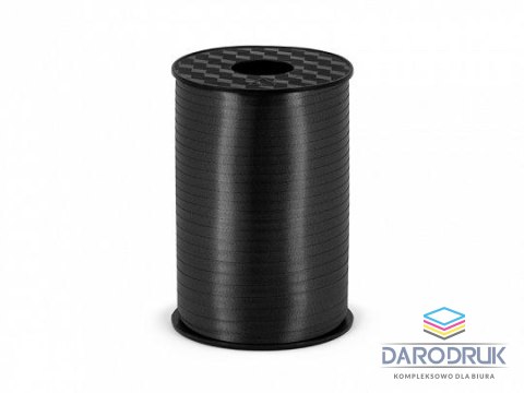 Partydeco Wstążka plastikowa czarna, 5mm/225m 5 czarny Partydeco (PRP5-010)