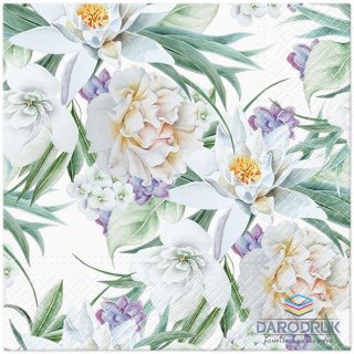 Paw Serwetki Orient Flowers mix nadruk bibuła [mm:] 330x330 Paw (TL126100)
