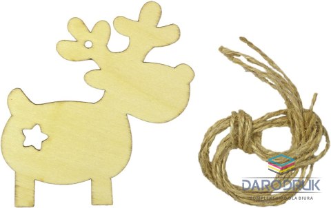 Titanum Ozdoba drewniana Craft-Fun Series zawieszki renifery Titanum (5903714533725)