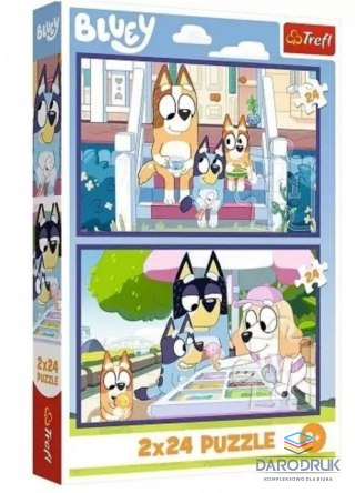 Trefl Puzzle Bluey Zabawna Bluey 48 el. Trefl (34443)