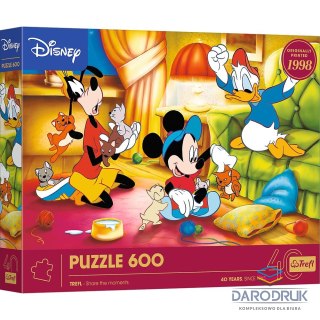 Trefl Puzzle Myszka Miki 40-lecie Trefl 600 el. Trefl (37601)