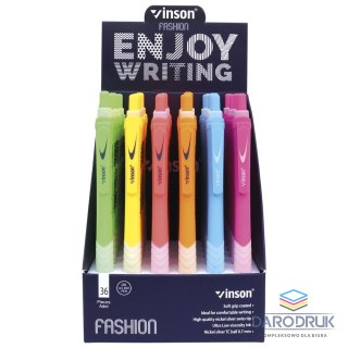Vinson Długopis olejowy Fashion wkład niebieski 0,7mm Vinson (C4)