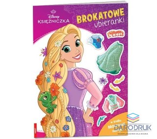Ameet Książeczka edukacyjna Disney Księżniczka. Brokatowe Ubieranki Ameet (SDLB 9107)