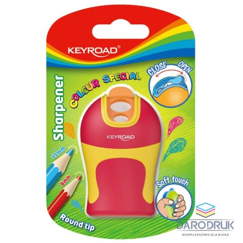 Keyroad Temperówka colour special soft touch mix plastik Keyroad (KR971524)