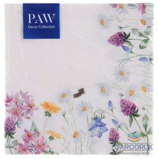 Paw Serwetki Lunch różnokolorowy papier [mm:] 330x330 Paw (SDL120110)