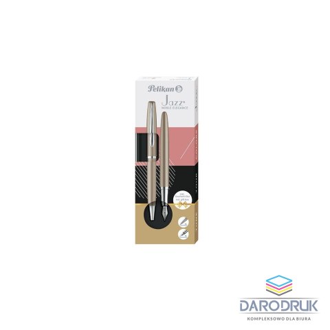 Pelikan Zestaw piśmienniczy Jazz Noble Elegance Taupe pióro+długopis Pelikan (400198412)