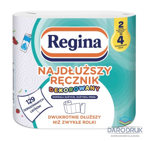 Regina Ręcznik rolka nadruk 2 szt 100% celuloza Regina