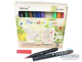 Adar Flamaster zestaw do malowania po porcelanie 12 kol. Adar (620377)