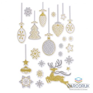 Craft with Fun Naklejka (nalepka) Renifery brokat Craft with Fun (501422)
