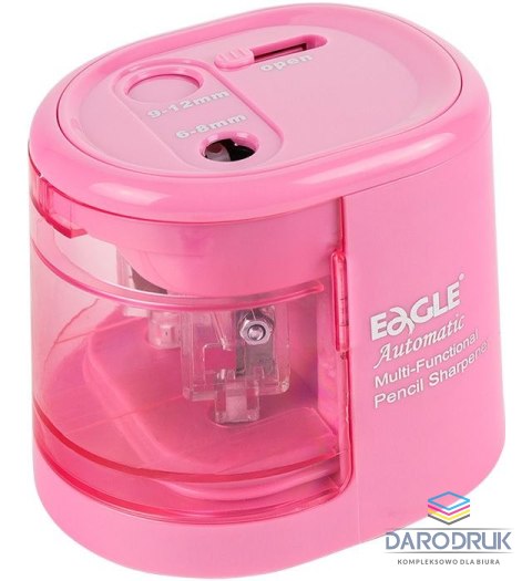 Eagle Temperówka elektryczna różowa na baterie różowa Eagle (EG-5161USB)