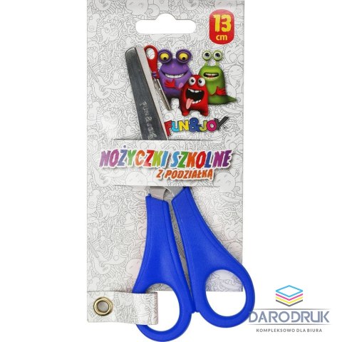 Fun&Joy Nożyczki z podziałką 13cm Fun&Joy (FJS1002)