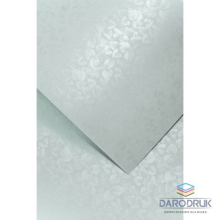 Galeria Papieru Papier ozdobny (wizytówkowy) A4 Liście szary 250g Galeria Papieru (203608)