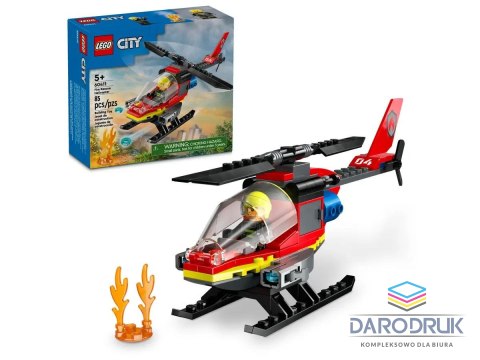Lego Klocki konstrukcyjne City Strażacki helikopter ratunkowy Lego (60411)