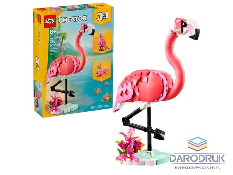 Lego Klocki konstrukcyjne Creator 3w1 Dzikie zwierzęta: różowy flaming Lego (31165)