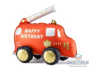 Partydeco Balon foliowy stojący Wóz strażacki, mix, 67x53 cm Partydeco (FB240)