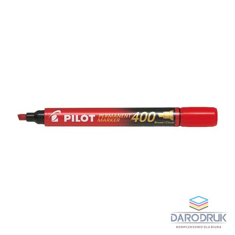 Pilot Marker permanentny wkład czerwony ścięta końcówka Pilot (SCA-400-R)