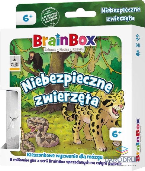 Rebel Gra edukacyjna BrainBox - Pocket - Niebezpieczne zwierzęta Rebel (5902650619982)