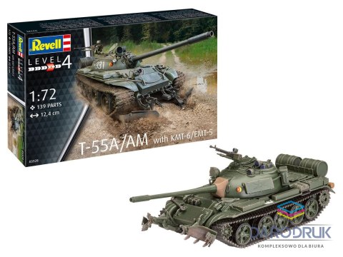Revell Model do sklejania czołg T-55A/AM with KMT-6/EMT-5 Revell (03328)