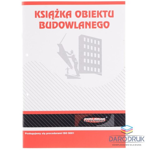 Stolgraf Druk offsetowy A4 książka obiektu budowlanego A4 38k. Stolgraf (P22)