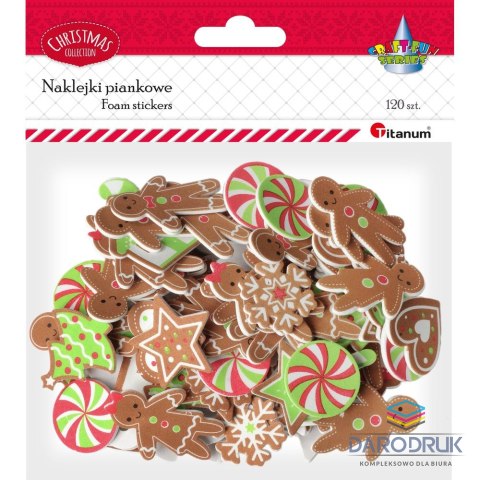 Titanum Naklejka (nalepka) Craft-Fun Series pianka - piernikowe kształty Titanum (M008)