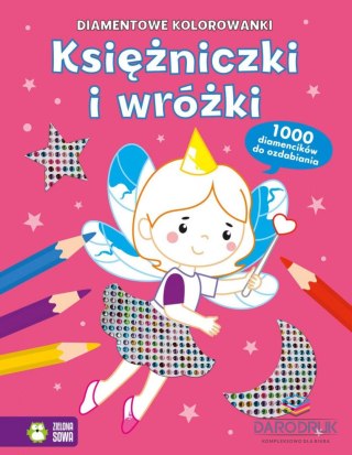 Aksjomat Książka dla dzieci Diamentowe kolorowanki. Księżniczki i wróżki Aksjomat