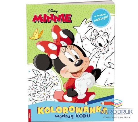 Ameet Książka dla dzieci Minnie. Kolorowanka według kodu Ameet (KKO 9105)