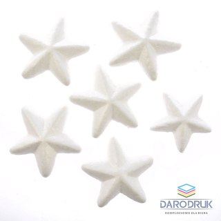 Arpex Ozdoba styropianowa gwiazdki 7 cm, 6 szt. Arpex (BN0530)