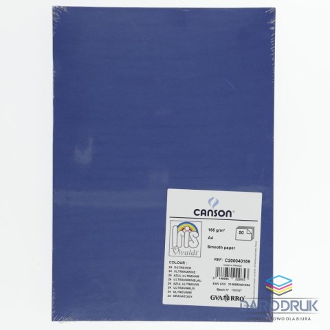 Canson Brystol A4 granatowa 185g 50k Canson (200040169)