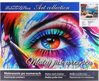 Flamingo Line Zestaw kreatywny Malowanie po numerach 40x50cm Pejzaż 3 Flamingo Line (fys145)