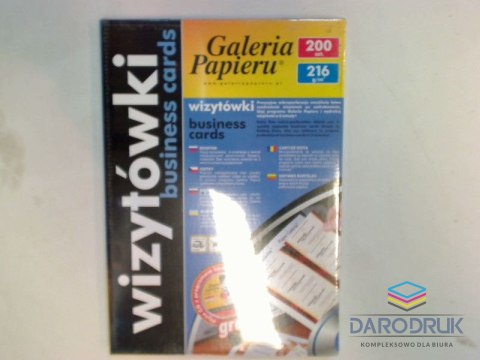 Galeria Papieru Papier ozdobny (wizytówkowy) A4 Leonardo Galeria Papieru