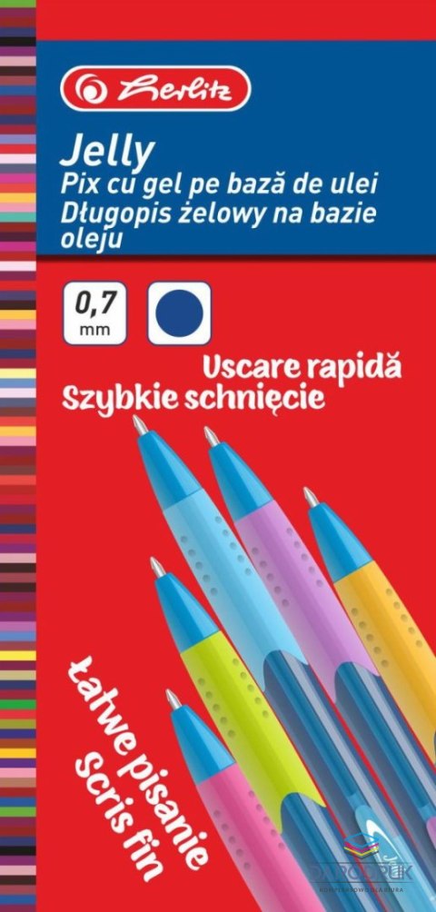 Herlitz Długopis Jelly 9476500 wkład niebieski Herlitz (300022289)