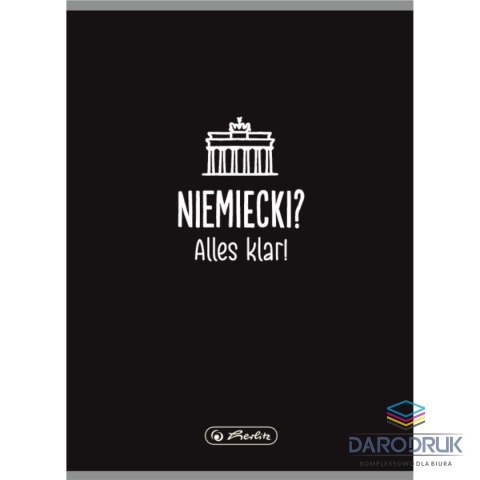 Herlitz Zeszyt A5 Jęz. Niemiecki 9577396 60k. krata Herlitz (400197994)