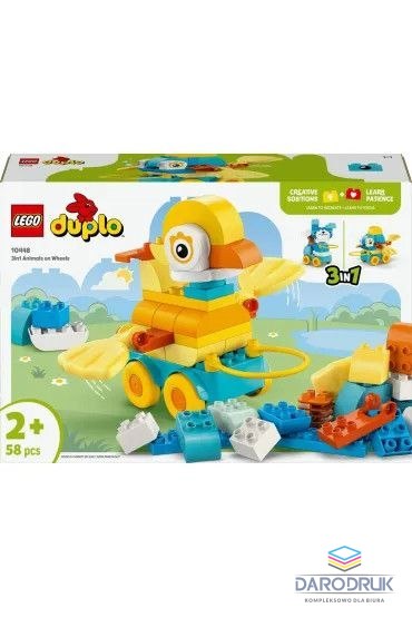 Lego Klocki konstrukcyjne Duplo Zwierzątka na kółkach 3 w 1 Lego (10448)