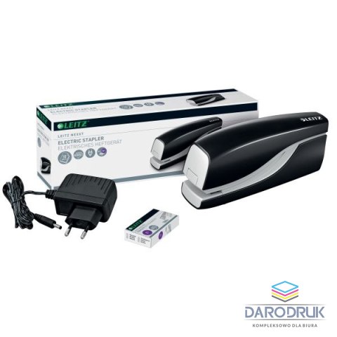 Leitz Zszywacz elektryczny Nexxt Series czarny transparentny 10k. plastik Leitz (55320095)