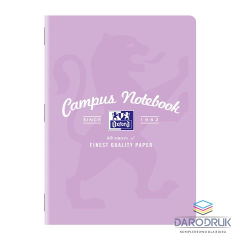 Oxford Zeszyt A5 CAMPUS PASTEL 60k. 90g krata [mm:] 150x210 Oxford (400160109)