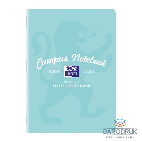 Oxford Zeszyt A5 CAMPUS PASTEL 60k. 90g krata [mm:] 150x210 Oxford (400160109)