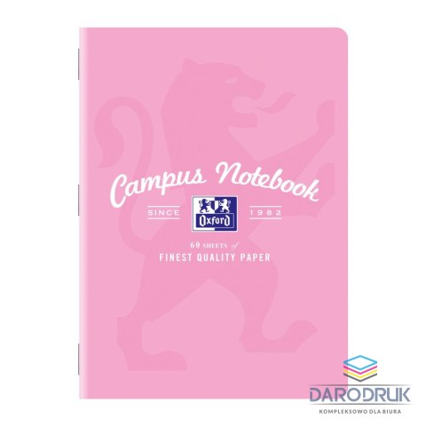 Oxford Zeszyt A5 CAMPUS PASTEL 60k. 90g krata [mm:] 150x210 Oxford (400160109)