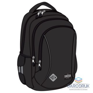 St.Right Plecak BLACK VINTAGE 3-KOMORY St.Right (BP-77)