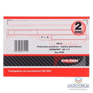 Stolgraf Druk samokopiujący A6 100k. Stolgraf (PP14)
