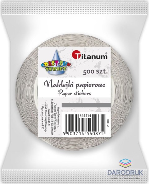 Titanum Naklejka (nalepka) Craft-Fun Series napis Dziękuję Naklejki na rolce Titanum (25JT002)