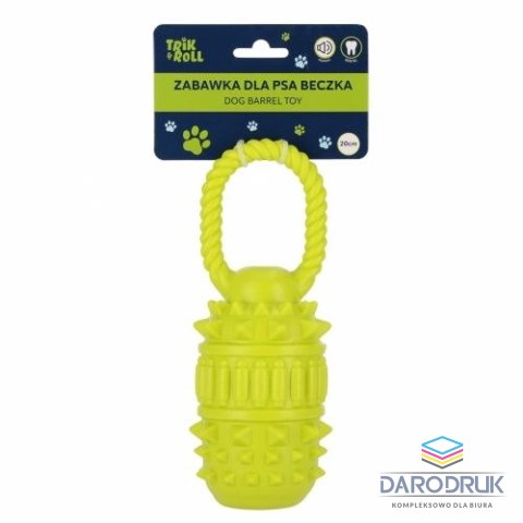Trik Roll Gadżet Zabawka dla psa Beczka 20 cm z uchwytem zielona Trik Roll (560863)