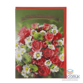 Art Nuvo Kartka składana B6 KWIATOWY Art Nuvo (b6)