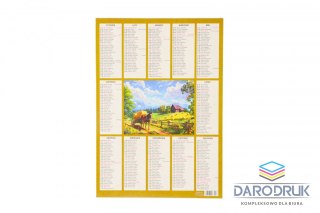 Darrieus Kalendarz ścienny plakietka 240mm x 340mm Darrieus