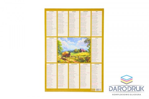 Darrieus Kalendarz ścienny plakietka 240mm x 340mm Darrieus