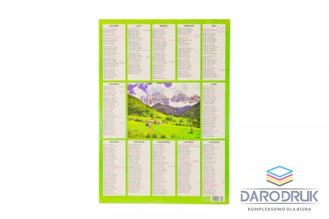 Darrieus Kalendarz ścienny plakietka 240mm x 340mm Darrieus